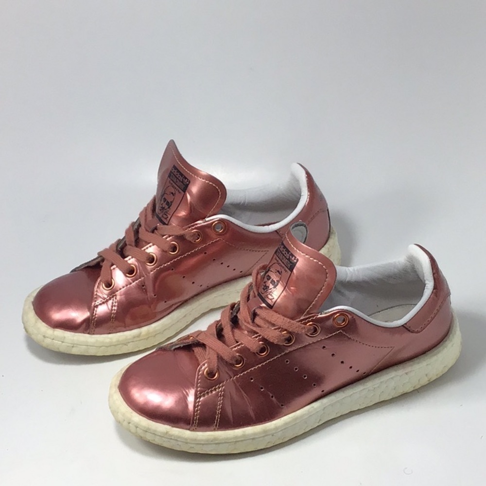 ADIDAS STAN SMITH BOOST PINK METALLIC BB0107 SNEAKERS SIZE 6 - Picture 13 of 13